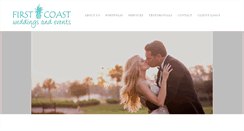 Desktop Screenshot of firstcoastweddings.com