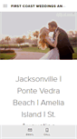 Mobile Screenshot of firstcoastweddings.com