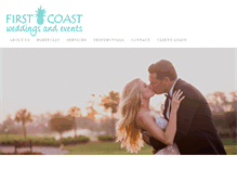 Tablet Screenshot of firstcoastweddings.com